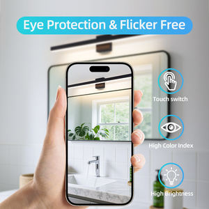 Nordic Style Modern Chrome Color <b>Wall</b> Lamp for Bathroom Hotel Home Bedroom Front Dressing Lights <b>LED</b> <b>Mirror</b> <b>Wall</b> Light - Product Image 3