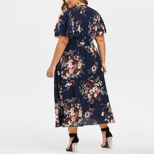 Cộng Với Kích Thước <span class=keywords><strong>Dresses</strong></span> XL-5XL Phụ Nữ Hoa Voan Hoa Váy Bohemian Phong Cách Bãi Biển Mùa Hè Đô Thị <span class=keywords><strong>Gypsy</strong></span> Thời Trang <span class=keywords><strong>Dresses</strong></span> - Product Image 6
