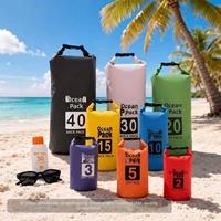 Sac étanche flottant en bâche PVC 500D de 5L avec logo personnalisé pour la navigation, la natation et les activités nautiques
