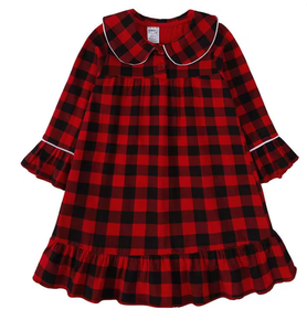 Conjunto de pijama a cuadros para niñas, ropa de dormir de manga larga, traje navideño para hermanos - Product Image 4
