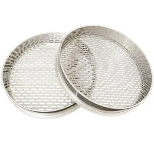 1 2 3 4 5 6 8 10 mm Round Hole Sieve Support Sample Any Hole Size Metal Stainless Steel Round Square Shape Woven Wire Mesh Sieve