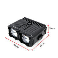Éclairage extérieur U88 85W, phare LED à faisceau haut et bas, lumière auxiliaire bicolore, 2 projecteurs laser LED pour voiture et moto