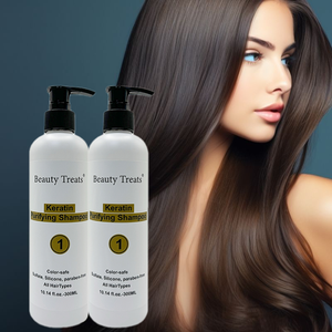 Shampooing antipelliculaire à la kératine végétalienne biologique Réparation douce Nourrissant Nettoyage en profondeur Lissage du <span class=keywords><strong>cuir</strong></span> <span class=keywords><strong>chevelu</strong></span> Riche en huile de noix de coco végétale - Product Image 1