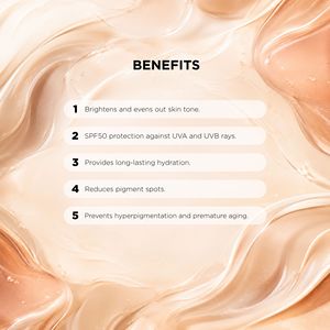 เซรั่มปรับสีผิว BRIGHTENING PRO+ Tinted SERUM - เซรั่มผสมสี SPF50 ช่วยปรับสีผิวให้สม่ำเสมอ กระจ่างใส และชุ่มชื้น เซรั่มเนื้อบางเบาสำหรับผิวหน้า - Product Image 5