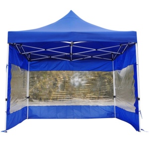Tente pliante d'extérieur <span class=keywords><strong>3m</strong></span> x <span class=keywords><strong>3m</strong></span> avec auvent, toile transparente, porte zippée, abri solaire, couverture Oxford monocouche pour mariage, <span class=keywords><strong>baie</strong></span> de 5m - Product Image 1