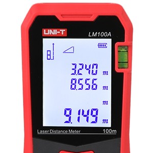 เครื่องวัดระยะเลเซอร์ UNI-T รุ่น LM100A เครื่องวัดระยะแบบเทปเลเซอร์ เครื่องมือวัดระยะ เครื่องมือวัดขนาด - Product Image 2