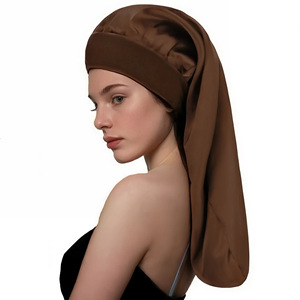 SOLPOP <span class=keywords><strong>Bonnet</strong></span> de nuit <span class=keywords><strong>en</strong></span> satin à large bord, haute élasticité, simple couche, pour le soin des <span class=keywords><strong>cheveux</strong></span>, la beauté, le maquillage, pour femmes avec tresses - Product Image 6
