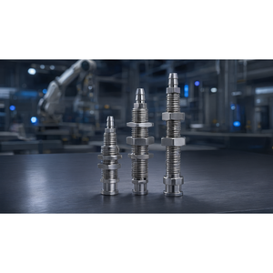 Adaptador de ventosa de aleación de aluminio con vástago para cabezales grandes y pequeños, para brazo robótico mecánico y automatización de vacío - Product Image 2