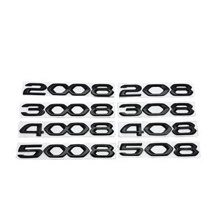 Emblema para Maletero de Coche, Adhesivo con Número, Calcomanías 208 308 408 508 para Accesorios de Automóviles <span class=keywords><strong>Peugeot</strong></span> - Product Image 1