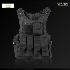 Gilet tactique personnalisé, imperméable, en maille de polyester, gilet d'entraînement de sécurité, fermeture éclair, camouflage, protection sur le terrain - Product Image 6