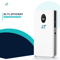 Inverter Penyimpanan Energi Surya Hibrida dengan Sistem Baterai LiFePO4 51.2V 15kWh untuk Cadangan Seluruh Rumah, Pemasok Grosir OEM