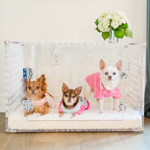 Factory professional custom pet cage pet house dog houses transparent acrylic pet carrier