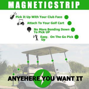 Ailuohaゴルフアクセサリーマグネットマイクロファイバー磁気ゴルフタオルゴルフクラブクリーナーメタルクリップフック付き - Product Image 5