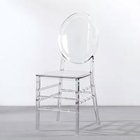 Chaises en plastique empilables pour hôtels, banquets et événements, chaises de mariage en acrylique transparent PC cristal, vente en gros