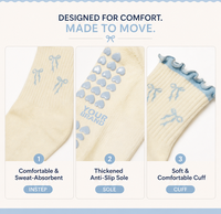 Chaussettes de yoga et de Pilates personnalisées imprimées, antidérapantes, douces au toucher, design personnalisé