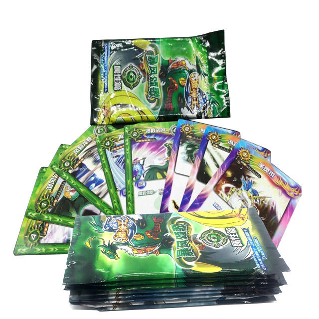 Custom Trading Cards Printing in Paper Sleeve Custom Trading Cards Printing Custom Trading Cards Holographic Booster Foil Pack