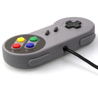 Controlador USB con cable para Nintendo SNES Gamepad para MAC Computer Control Joystick