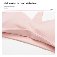 Soutien-gorge de sport sans couture pour femme, dos en Y, fines bretelles spaghetti, coussinets amovibles, pour la gym, l'entraînement et le fitness