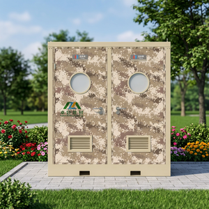 Inodoro Portátil de Acero de Alta Gama con Diseño Moderno, Características Ecológicas, Agua Corriente para Baño y Uso en Exteriores, Inodoro Modular - Product Image 3