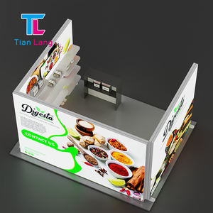 TianLang Exposición Publicidad Retroiluminada Seg Aluminio Sin marco Caja de luz independiente Stand Display Booth Set - Product Image 6