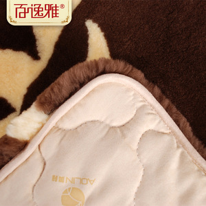Phoenix And Beauty Wool Mattress <b>Pad</b> 1.35m 1.5m 1.8m Quilted Warm Home Use Synthetic Fiber Bedding - Product Image 5