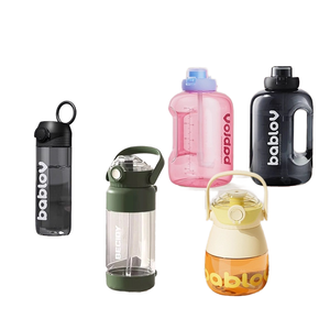 Bablov, vaso de plástico ecológico de gran capacidad, Pajita abatible para hombres y mujeres, hervidor de <span class=keywords><strong>agua</strong></span> deportivo de verano para beber directamente - Product Image 1