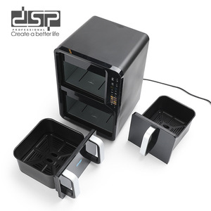 หม้อทอดไร้น้ำมัน Dsp ขนาด 12 ลิตร แบบสองชั้น พร้อมเคลือบเซรามิกและระบบควบคุมดิจิตอล สำหรับใช้ในบ้าน - Product Image 4