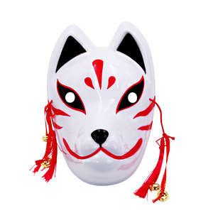 Mittelgroße Japanische Fuchs-Karnevalsmaske Weihnachts-Katzenmaske Ostern Aprilscherz Festival Party Kostüm Atmungsaktiv - Product Image 4