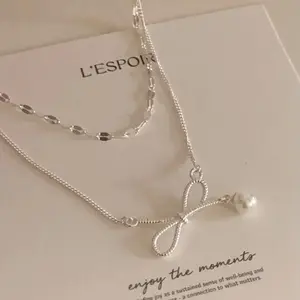 Joyever Hoe Verkoop Ontwerp Fijne Sieraden 925 Sterling Zilveren Mode Strik Hanger Ketting Voor Meisje