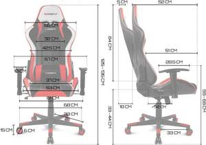<span class=keywords><strong>Drift</strong></span> <span class=keywords><strong>Gaming</strong></span> profesional negro/blanco <span class=keywords><strong>Silla</strong></span> de polipiel 2D reposabrazos ajustables clase 4 pistón giratorio mariposa diseño moderno - Product Image 3
