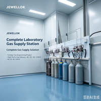 JEWELLOK Réseau de Gaz Université Centre de Recherche Laboratoire d'Analyse N2 O2 H2 C4H10 Installation Clé en Main