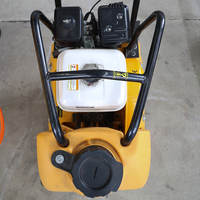 Compacteur vibrant de chantier GX160 5,5 CV, machine à compacter le sol manuelle, force vibrante de 15 kN, fréquence de 92 Hz, à vendre