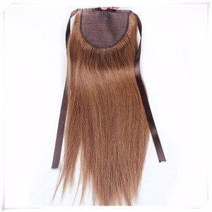 Extensiones de cabello Remy Tianci 12A Cola de Caballo recta teñida para niños Color Popular trama de cabello humano europeo de alta calidad - Product Image 2