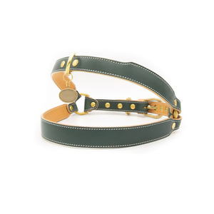 Desainer mewah kustom tali anjing kulit asli Harness hewan peliharaan mewah koleksi pribadi produksi termasuk hewan peliharaan lainnya - Product Image 4