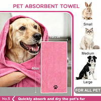 Kit de toilettage et de nettoyage pour animaux de compagnie 5-en-1 : Gants de lavage pour chien, brosse de bain en silicone et plastique, brosse à shampoing pour chien – Produit de nettoyage premium pour animaux de compagnie