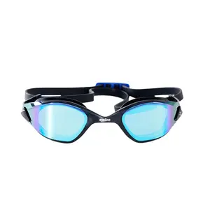 Neue Ankunft gebogene Linse Anti-Fog-UV-Schutz Designed Schwimm brille Schwimm brille Benutzer definierte Farben für Weitsicht