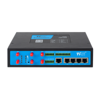 Passerelle VPN industrielle Bivocom double SIM 5G/4G LTE GNSS WIFI GSM GPRS Modem Modbus RTU TG463-NR 5 ports Ethernet Gigabit direct