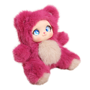Pendentif figurine d'ours kawaii assis, mignon, fait main, ornement, porte-clés tendance Xiaohongshu - Product Image 5