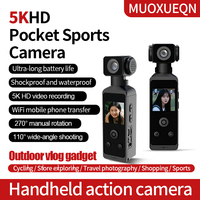 Caméra sportive 4K améliorée, stabilisateur de poche, caméra de vlog portable, anti-secousse, étanche, pour le cyclisme en extérieur