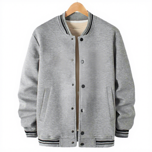 ZAVI SPORTS High Quality Eco-Friendly Breathable Quick Dry 100% Cotton <b>Letterman</b> <b>Jacket</b> Comfortable Best Design Long Men <b>Jacket</b> - Product Image 1