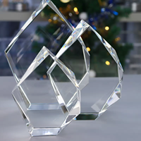 Cadre photo 3D en cristal le plus vendu - Récompense en verre à bords biseautés, idéal pour les mariages, les remises de diplômes ou la reconnaissance professionnelle