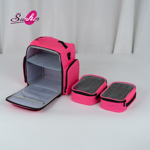 Estuche <span class=keywords><strong>de</strong></span> Maquillaje con Diseño <span class=keywords><strong>de</strong></span> Cierre <span class=keywords><strong>de</strong></span> Cremallera y Múltiples Compartimentos para Esmaltes <span class=keywords><strong>de</strong></span> Uñas, Ideal para Maquilladores - Product Image 4
