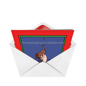 Tarjetas de presentación de papel elegante con estampado de la marca <span class=keywords><strong>HXM</strong></span>, tarjetas de agradecimiento para pequeñas empresas, con estampado dorado en relieve. - Product Image 3