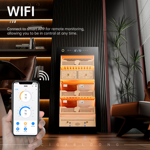 130C cigarloong lớn xì gà tùy chỉnh sang trọng mát điện <span class=keywords><strong>Humidor</strong></span> xì gà tủ lạnh tủ LED ánh sáng <span class=keywords><strong>Humidor</strong></span> - Product Image 4