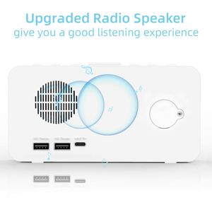 Stylish Modern RGB LED Night Light Alarm <b>Clock</b> Loud Sound Calendar Digital Electronic <b>Desk</b> <b>Clock</b> for Bedrooms Home Decoration - Product Image 6