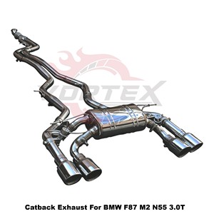 Vortex Electronic Valved Exhaust for BMW F87 M2 3.0T N55 Stainless Steel Performance Muffler <b>Kit</b> - Product Image 2