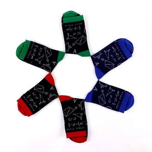 Produits Nouveau coloré à la mode haute coton mathématiques série loisirs sport tendance créatif hommes drôle nouveauté robe chaussettes - Product Image 2