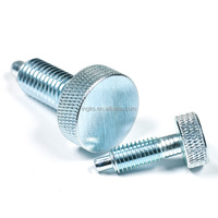 Acier au carbone personnalisable de haute qualité et zinc diamant moleté tête de fromage bouton d'indexation plongeur