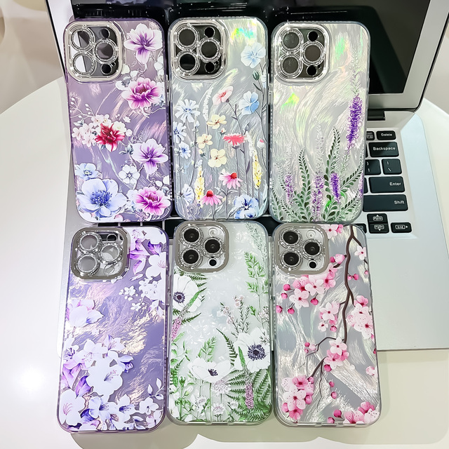 New Design Flowers Series Shockproof Case for iPhone 13 14 15 16 Pro Max Mobile Phone Cases