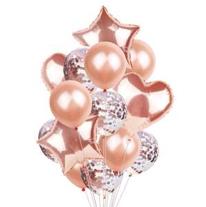 Consegna Rapida di Palloncini in Oro Rosa per Feste, Matrimoni, Compleanni, San Valentino, Capodanno, Decorazioni con Palloncini ad Elio - Product Image 1